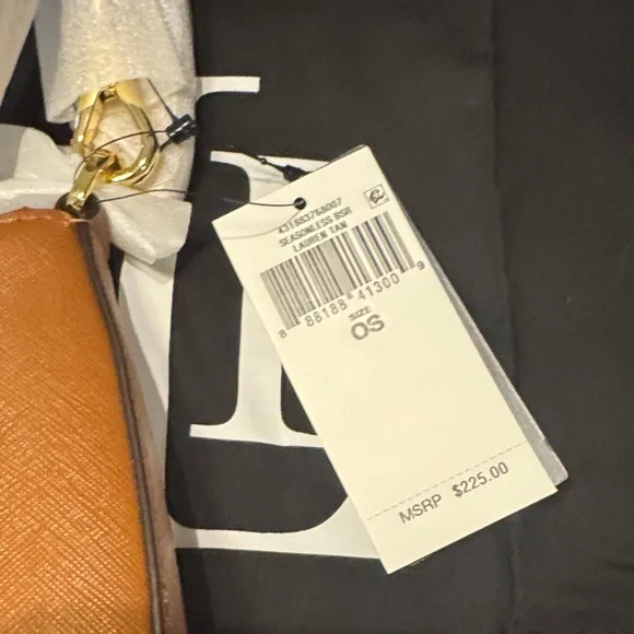 NWT Lauren Ralph Lauren Crosshatch Leather Medium Danni Bag. - Picture 11 of 11